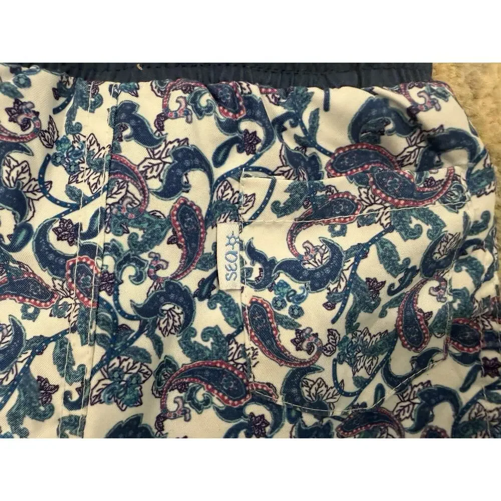 Sfera Baby Boys Paisley Short length Swim trunks Lined 6-12 Months